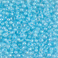 Miyuki rocailles Perlen 8/0 - Aqua lined crystal ab 8-278